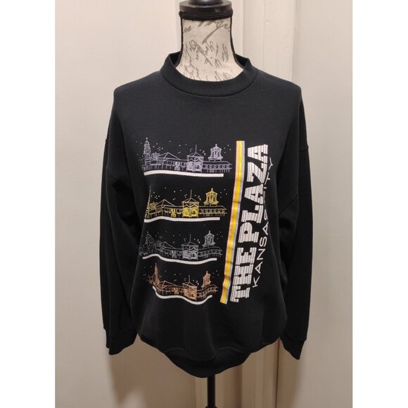 Plaza Kansas City Sweater Unisex Size ¨ L ¨  12-14,  long sleeve, black - Picture 9 of 10